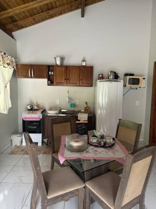 Cabana Recanto Do Arruda Para Casal Em Aguas Mornas Bagian luar foto